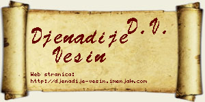 Đenadije Vesin vizit kartica